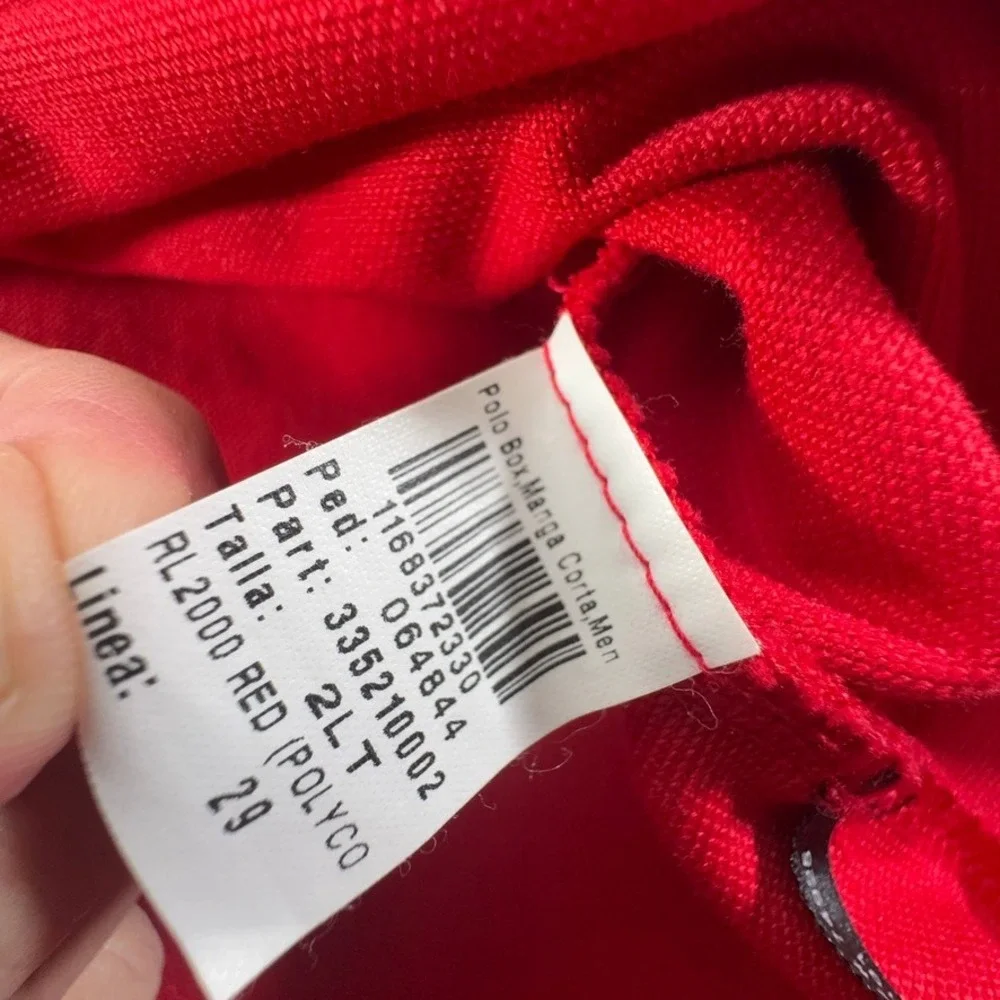 Polo Ralph Lauren RLX Performance Red Golf Shirt Mens 2LT Big Tall